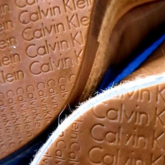 Calvin Klein peep toe wedges (7) - Picture 3 of 4